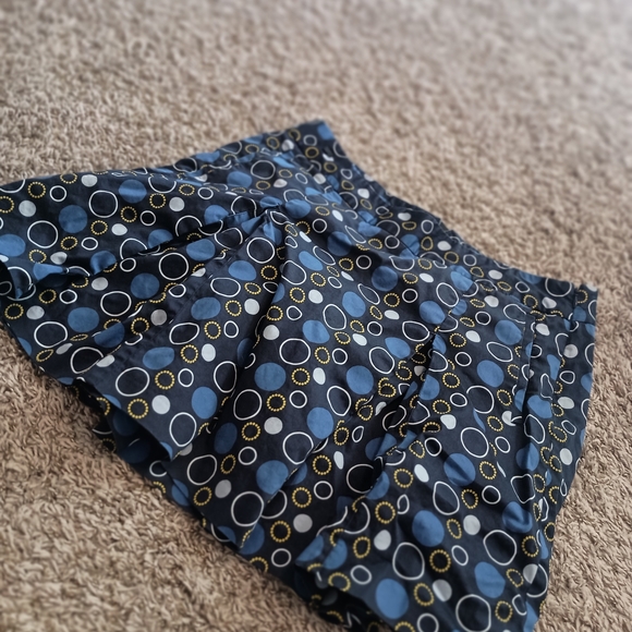 Liz Silk Nwot Stylish Blue Polka Dot Skort - Picture 4 of 9